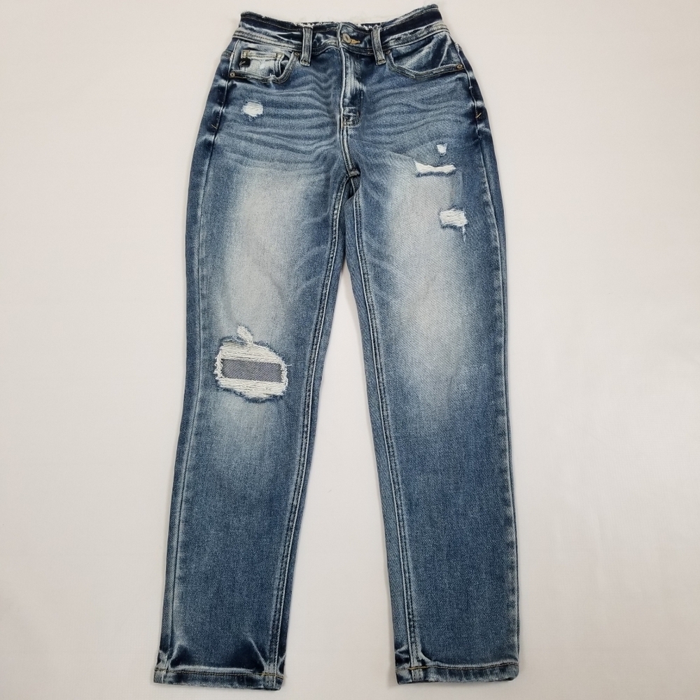 KanCan Katherine High Rise Distressed Mom Jeans Size 1/24
